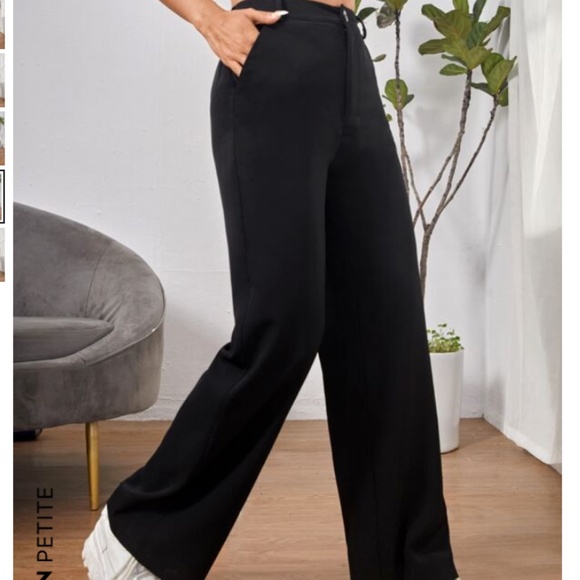 SHEIN PETITE High Waist Slant Pocket Pants - Picture 5 of 5